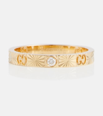 Bague Icon en or 18 ct et diamant | Gucci