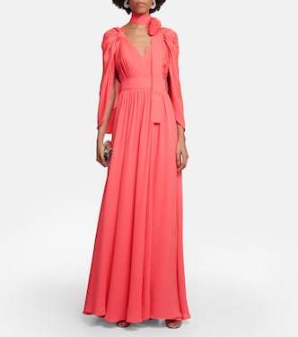 Abito da sera in chiffon di seta | Elie Saab