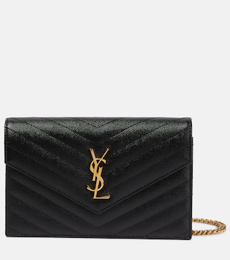 Clutch Envelope Cassandre in pelle con tracolla | Saint Laurent