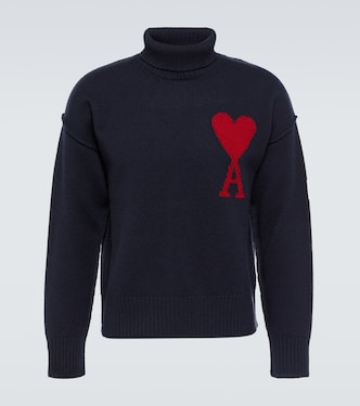 Rollkragenpullover Ami de Cœur aus Schurwolle | Ami Paris