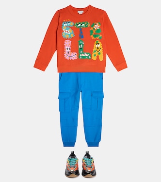سويت شيرت من القطن الجيرسيه بطبعات | Stella McCartney Kids
