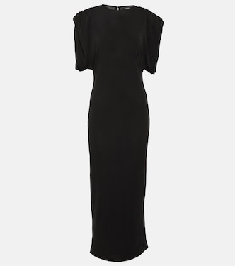 Ruched jersey midi dress | Wardrobe.NYC