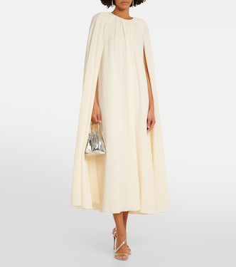 Novia - vestido midi Olivette con capa | Emilia Wickstead