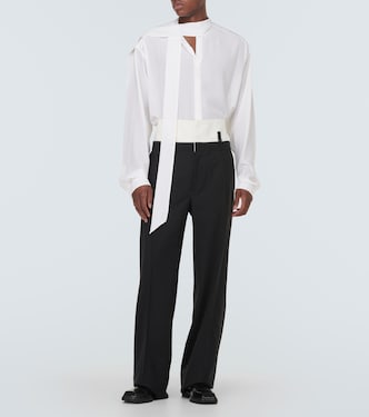 Oversize-Hemd aus Crêpe de Chine aus Seide | Dolce&Gabbana