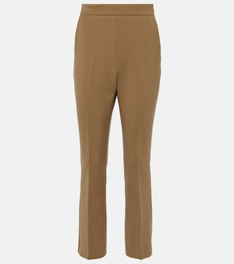 Nepeta wool-blend crêpe straight pants  | Max Mara