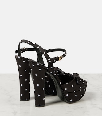 Sandali in raso con plateau  | Dolce&Gabbana