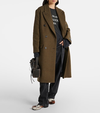 Abrigo cruzado de mezcla de lana | Acne Studios