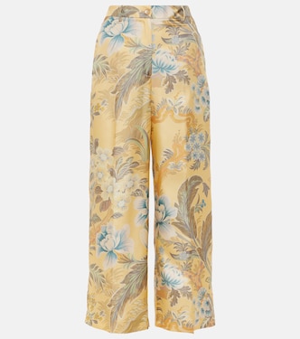 Printed silk wide-leg pants | Etro