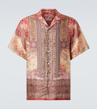 Printed silk bowling shirt | Etro