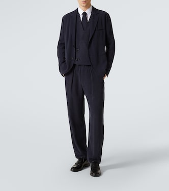 Pantaloni regular in jacquard | Giorgio Armani