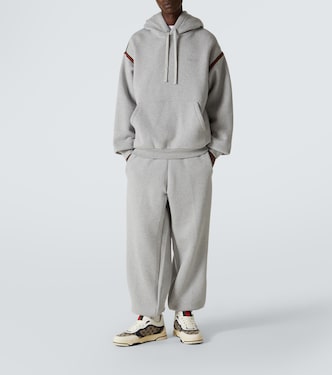 Jogginghose Web Stripe aus Baumwoll-Jersey | Gucci