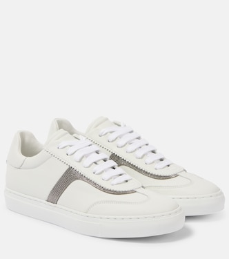 Monili leather sneakers | Brunello Cucinelli