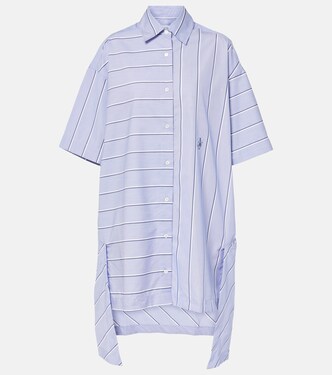 Striped cotton-blend shirt dress | JW Anderson