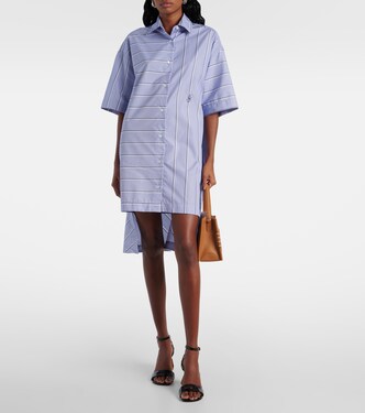 Abito chemisier in misto cotone a righe | JW Anderson