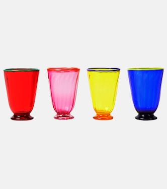 Rainbow set of 4 glasses | La DoubleJ