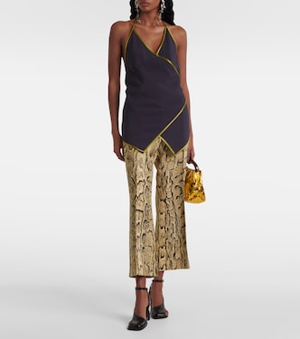 Top a portafoglio in crêpe di raso | Dries Van Noten