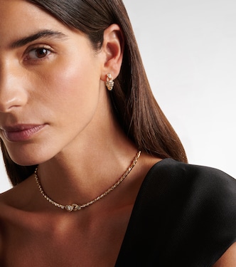 Boucles d'oreilles Serpentine en or 18 ct et diamants | Shay Jewelry