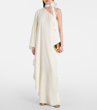 Maxikleid Bolkan Garden mit Federn | Taller Marmo