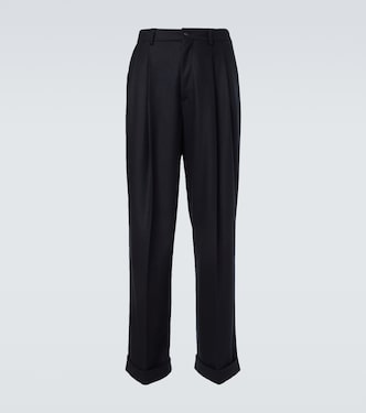 Virgin wool wide-leg pants | Dolce&Gabbana