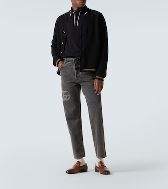 Web Stripe cotton cardigan | Gucci