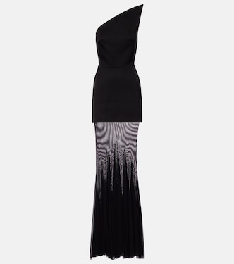 Robe aus Cady mit Tüll | David Koma