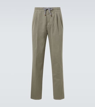 Cotton straight pants  | Brunello Cucinelli