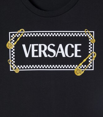 Logo cotton jersey T-shirt | Versace Kids