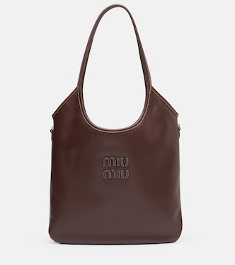 Ivy Medium leather tote bag | Miu Miu