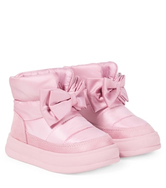Bow-detail ankle boots | Monnalisa