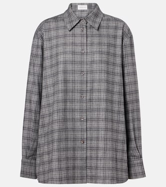 Checked wool and cashmere shirt | Magda Butrym