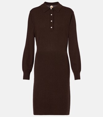 Knitted wool and cashmere polo dress | Jardin des Orangers