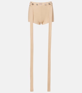 Ribbed-knit cotton shorts | Jean Paul Gaultier