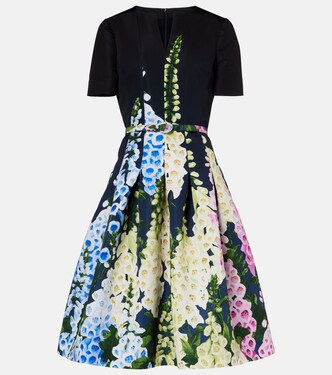 Abito midi con stampa floreale | Oscar de la Renta