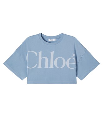 Cropped-Top aus Baumwoll-Jersey | Chloé Kids