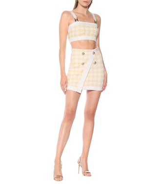 Top cropped in tweed | Balmain