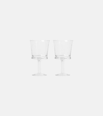 Jour set of 2 white wine glasses | Nude