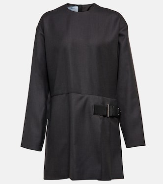 Minikleid aus Woll-Crêpe | Prada