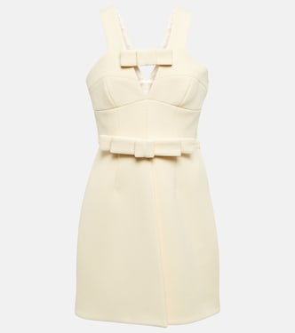 Bow-detail wool-blend minidress | Jil Sander