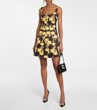 Talia floral taffeta faille minidress | Emilia Wickstead