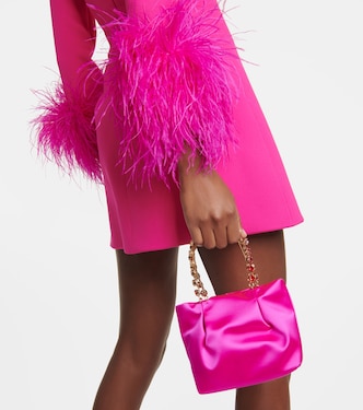 Tote Galactic mini de satén adornado | Aquazzura