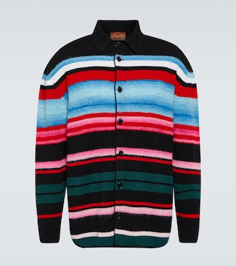 Cárdigan de mezcla de lana a rayas | Missoni