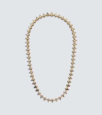Shark 14kt gold necklace with diamonds | Rainbow K