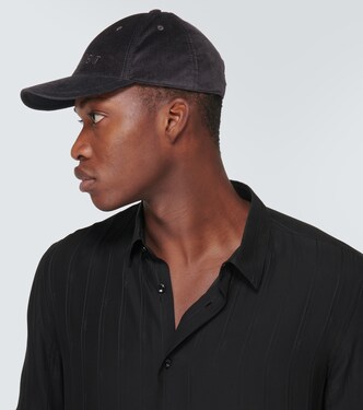 Casquette en velours côtelé à logo | Saint Laurent
