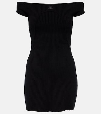 Ribbed-knit bustier mini dress | Courrèges
