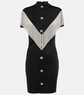 Verziertes Minikleid aus Jersey | Balmain