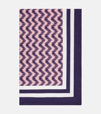 Jaipur Large printed linen tablecloth | Aquazzura Casa