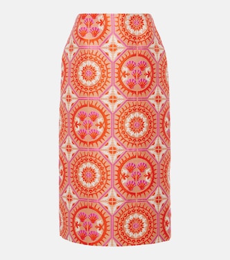 Falda midi estampada | La DoubleJ