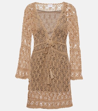 Bianca crochet cotton minidress | Anna Kosturova