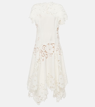 Guipure lace midi dress | Oscar de la Renta