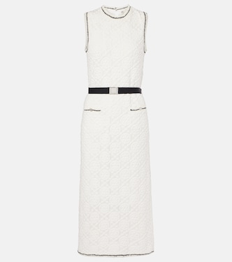 Vestido midi de algodón con cinturón | Tory Burch